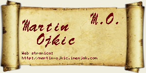 Martin Ojkić vizit kartica